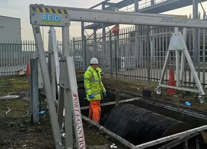 klargester bearing replacement allerton engineer at work