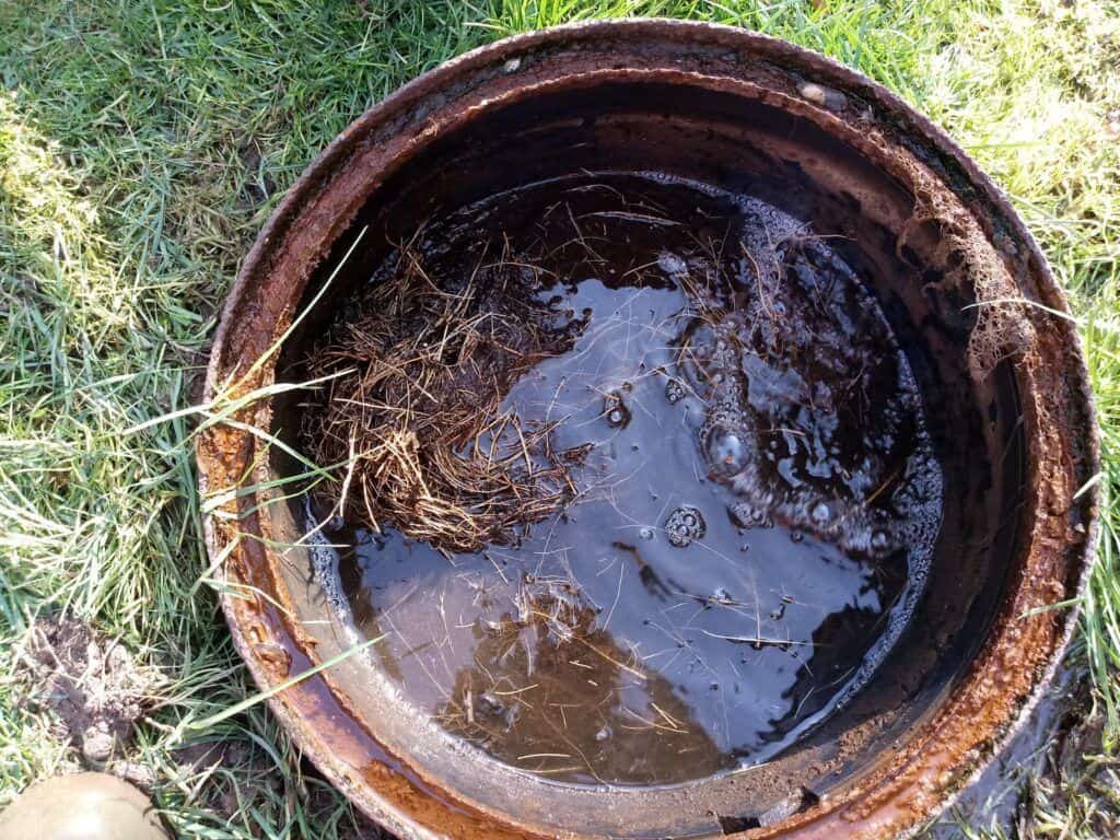 ConSept distribution chamber blocked by Roots from septic tank blockage repair