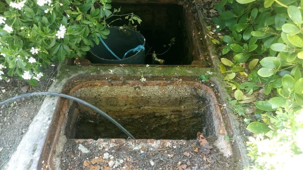 Old septic tank