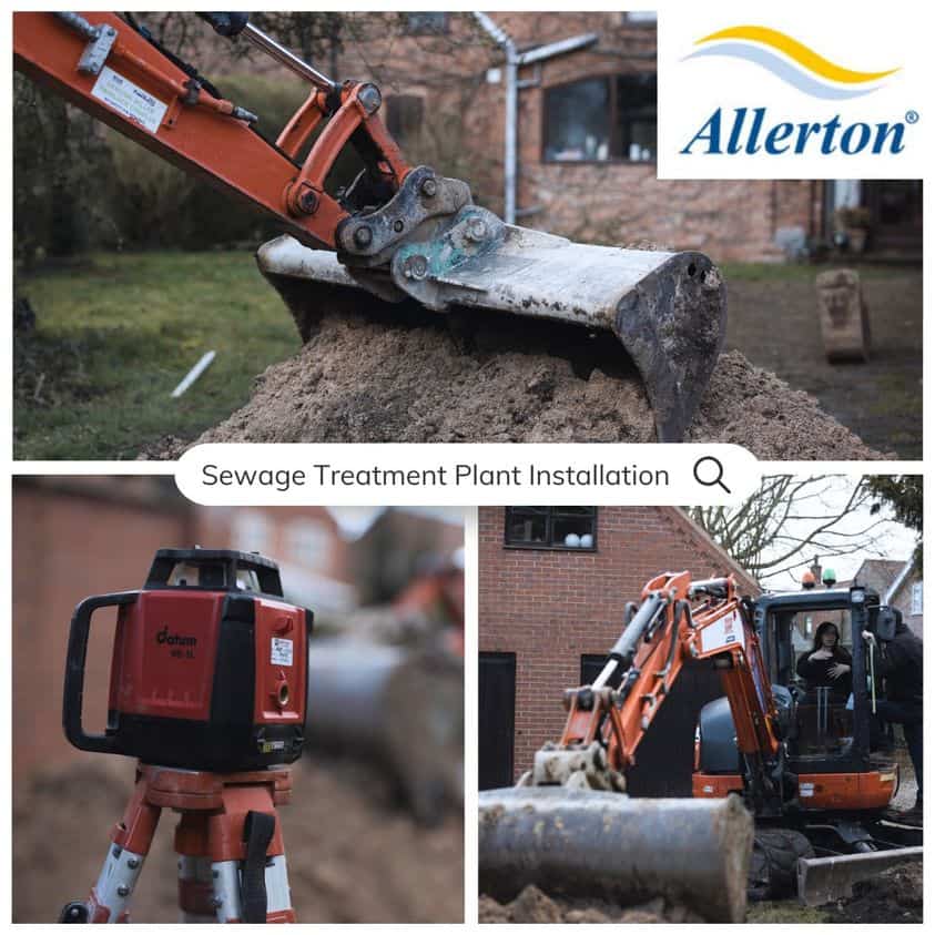 Allerton installs sewage treatment plant and septic tank conversions