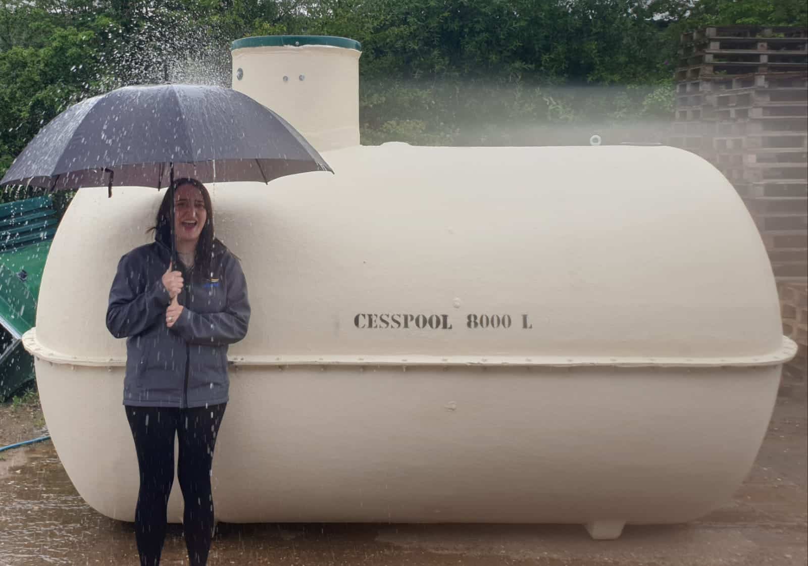 Cesspool convert to sewage treatment plant