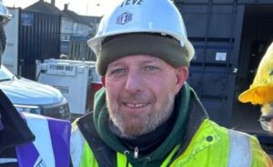 steve reedman installation engineer and excavator driver allertonsewage